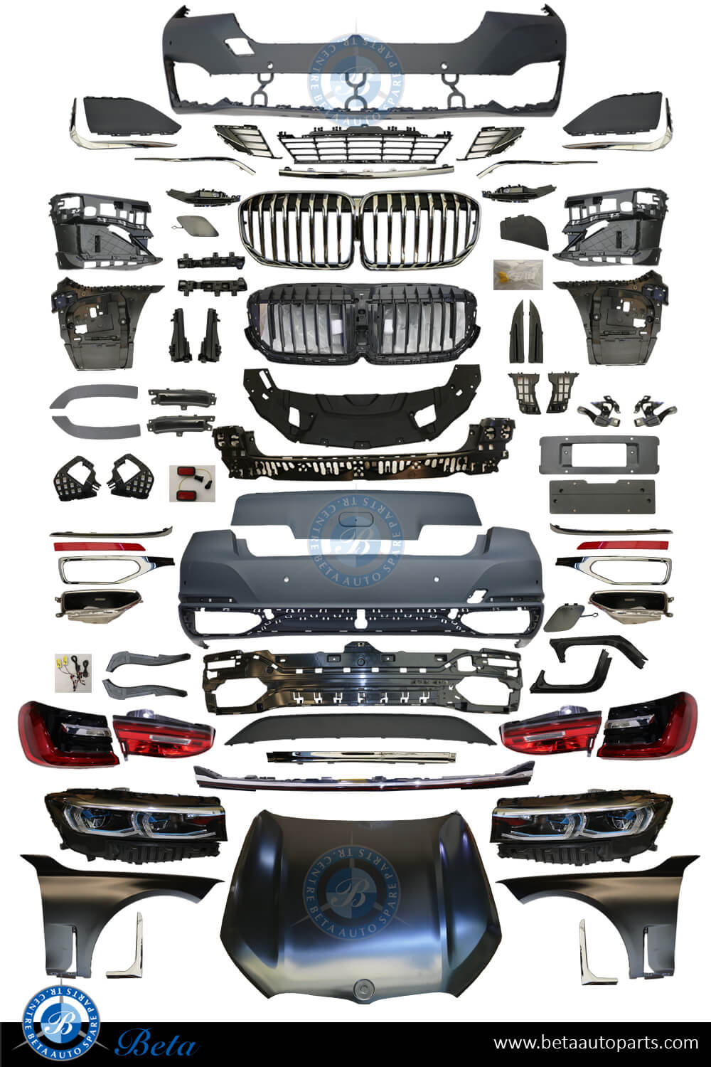 BMW 7 Series G11 / G12 (2016-2019), Body Kit Conversion Upgrade to 2020 LCI Luxury Look, China BMW 7 Series G11 / G12 (2016-2019), Body Kit Conversion Upgrade to 2020 LCI Luxury Look, China